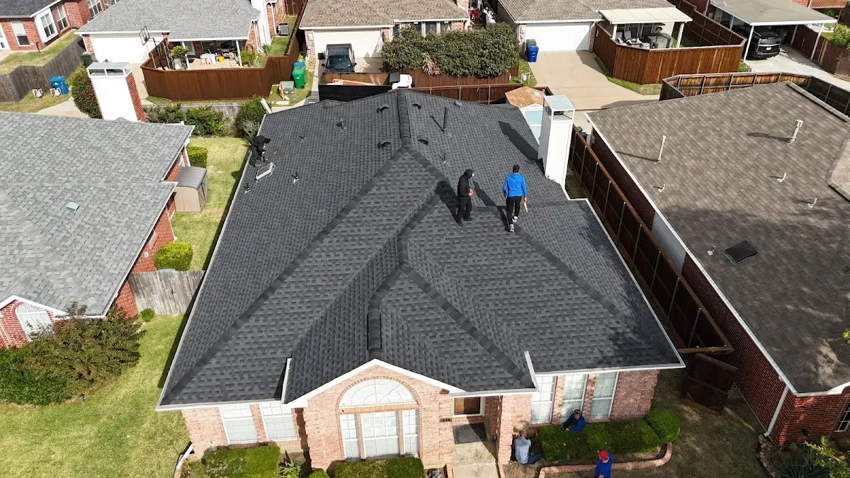 Slate & Tile Roof Repair work in progress on a Collinsville property